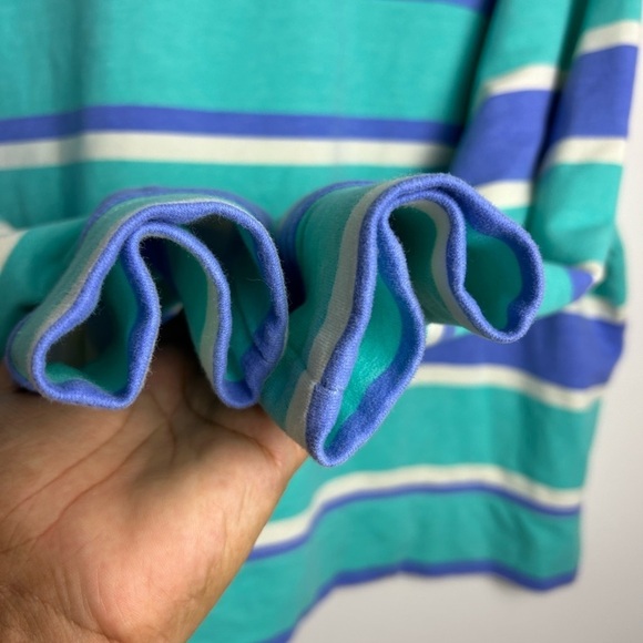 Wildfox Sweater Women’s Size XL Striped Multicolor Blue Retro Classic Old Money - Picture 4 of 9